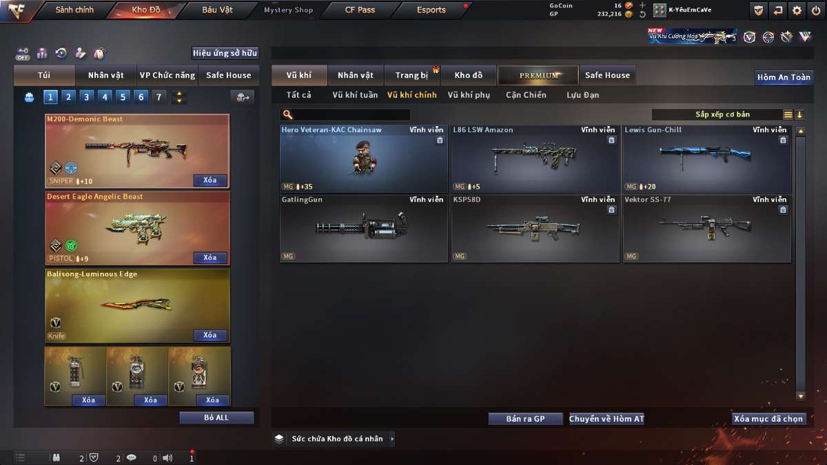 shop acc cf uy tin gia re